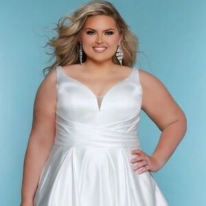 Sydney's Closet Satin Bridal Gown